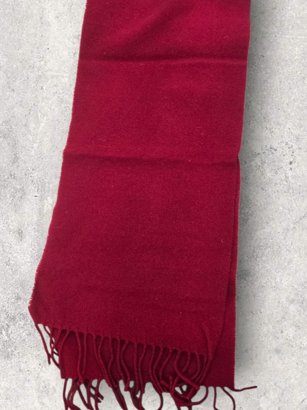 Fendi Red Wool Scarf. Unisex.